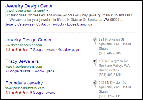 Jewelry Design Center Website Review 1075-serp-for-jewelers-in-Spokane-WA-8