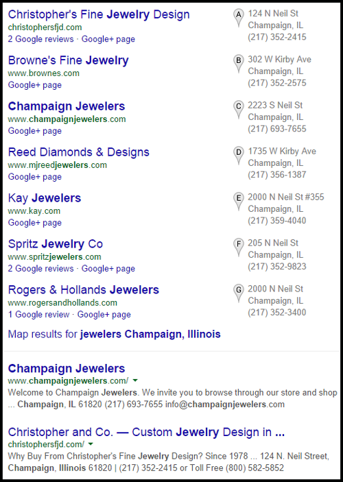 Champaign Jewelers Website Review 1095-jewelers-champaign-il-serp-86