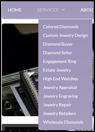 Village Jewelers Website Review 1098-over-optimized-navigation-menu-63