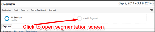 Google Analytics: Segmenting Mobile Traffic 1101-click-to-open-segmentation-93
