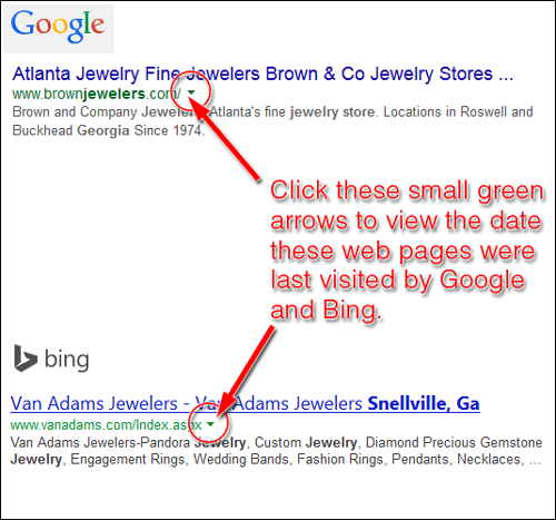 Google and Bing Web Page Cached Dates 1219-google-bing-59