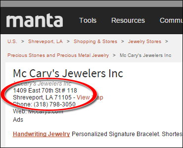 SEO Ranking Comparison Between Two Competing Jewelry Websites 1246-mccary-manta-15