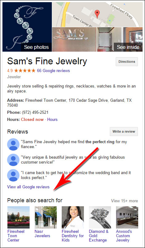 Your Reviews From Other Sites Are Hidden - TBT 1319-new-sams-local-listing-41