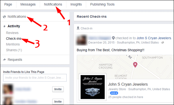 Get Customers to Check-in to your Facebook Page TBT 1439-view-checkins-74