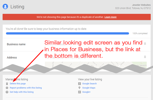 How-To Delete a Duplicate Google Places for Business 7978-992-step3