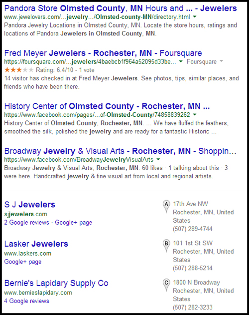 SJ Jewelers Website Review 851-980-serp