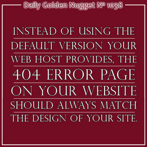 Using 404 Error Pages Effectively 956-daily-golden-nugget-1038