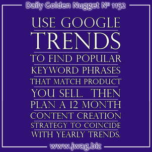 Researching Keywords for your Content Marketing daily-golden-nugget-1152-68