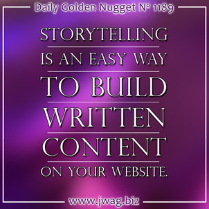 Use Storytelling to Build Valuable Website Content daily-golden-nugget-1189-36