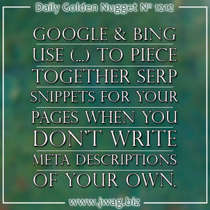 The Use of Ellipses ... in Meta Descriptions daily-golden-nugget-1212-33