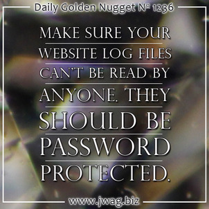 Website Log Files Contain Personally Identifiable Informatio daily-golden-nugget-1236-66