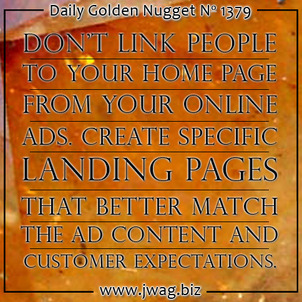 Landing Pages Help Prevent Distractions and Create Focus TBT daily-golden-nugget-1379-99