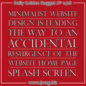 Minimalist Website Design Causes The Revival of The Splash Screen daily-golden-nugget-1428-42