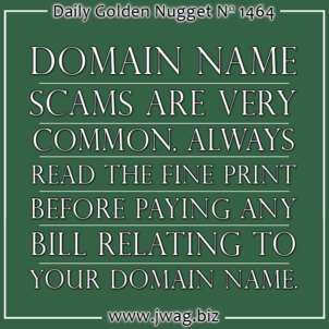 Domain Services Renewal and Search Engine Submission Service Scam TBT daily-golden-nugget-1464-18